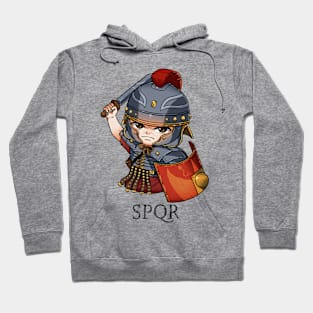 Might of the Legion: Roman Legionary and the SPQR Standard Hoodie